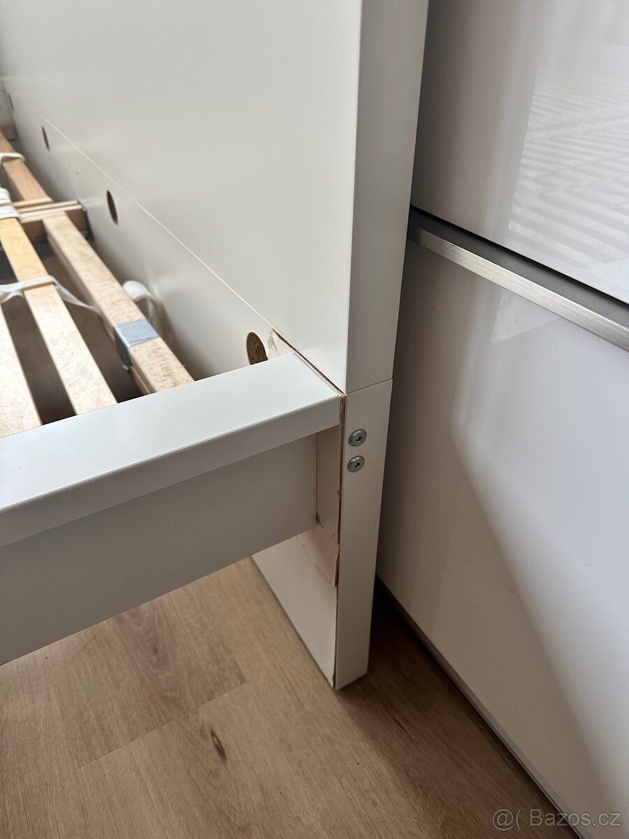 Bílá postel 160x200 ikea Malm - 4