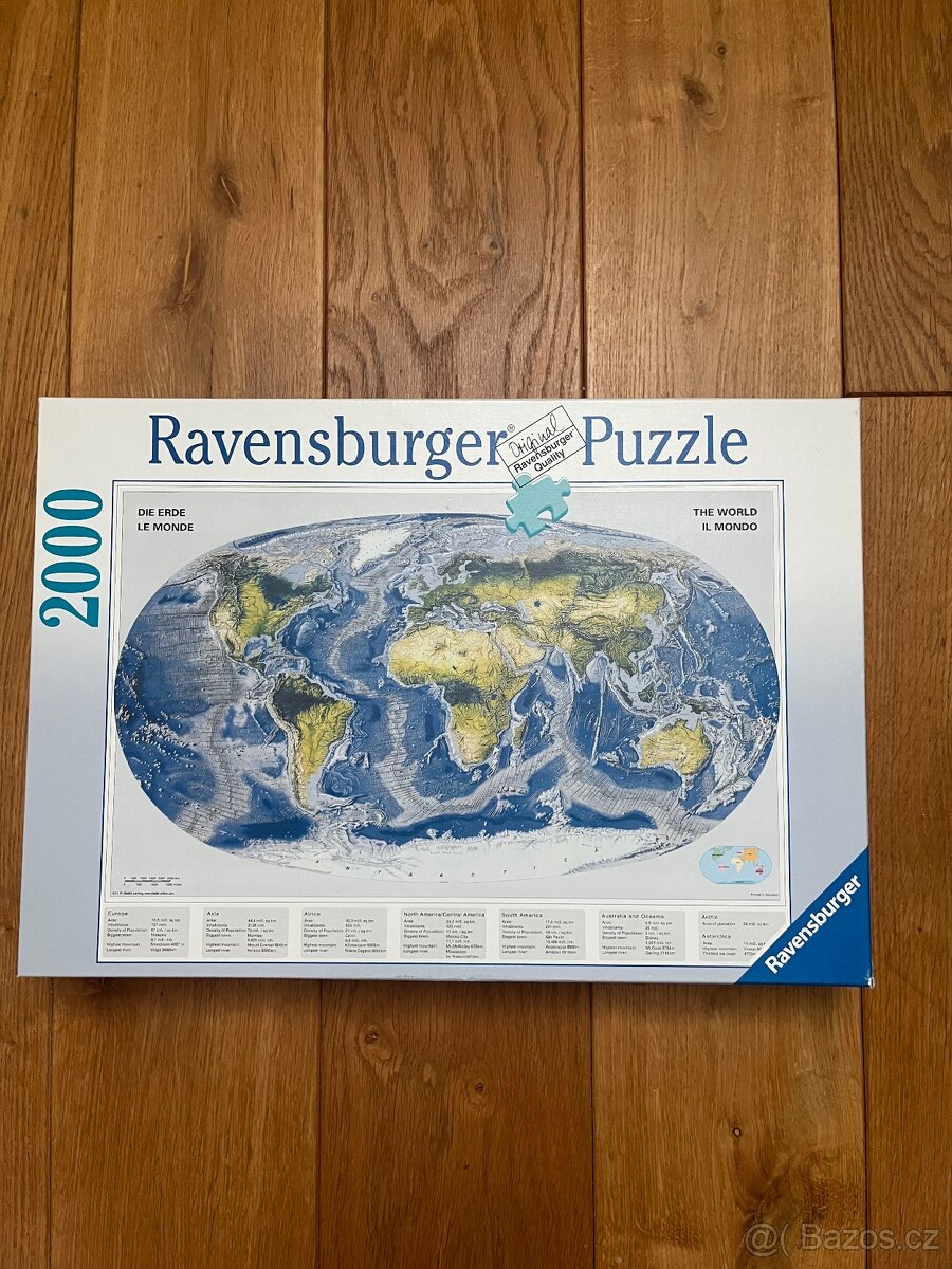 Puzzle mapa světa - 4