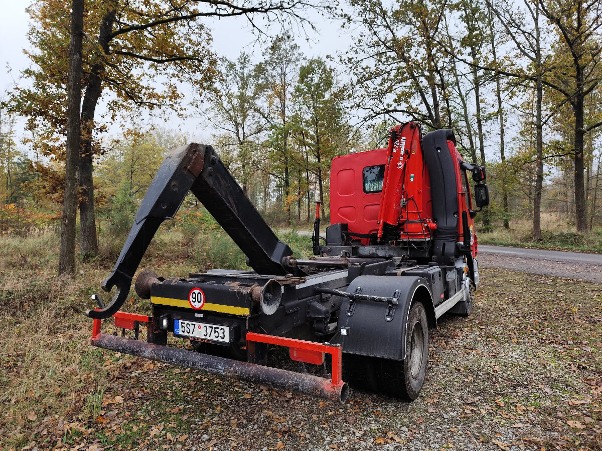 Daf lf 45,nosič kontejnerů+hydraulická ruka - 4