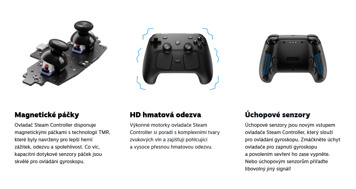 Valve Steam Controller herní ovladač - Nový nerozbalený - 4