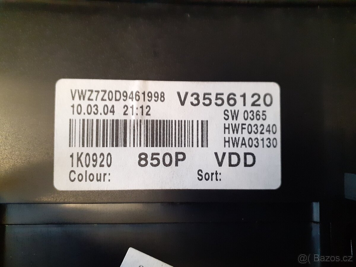tachometr VW Golf 5 - 4