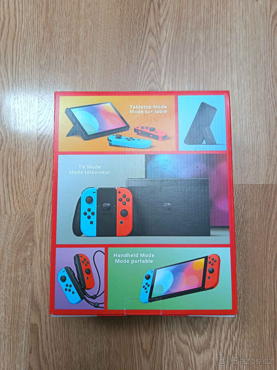 Prodám nové Nintendo Switch OLED (Neon Blue / Red) v záruce - 4
