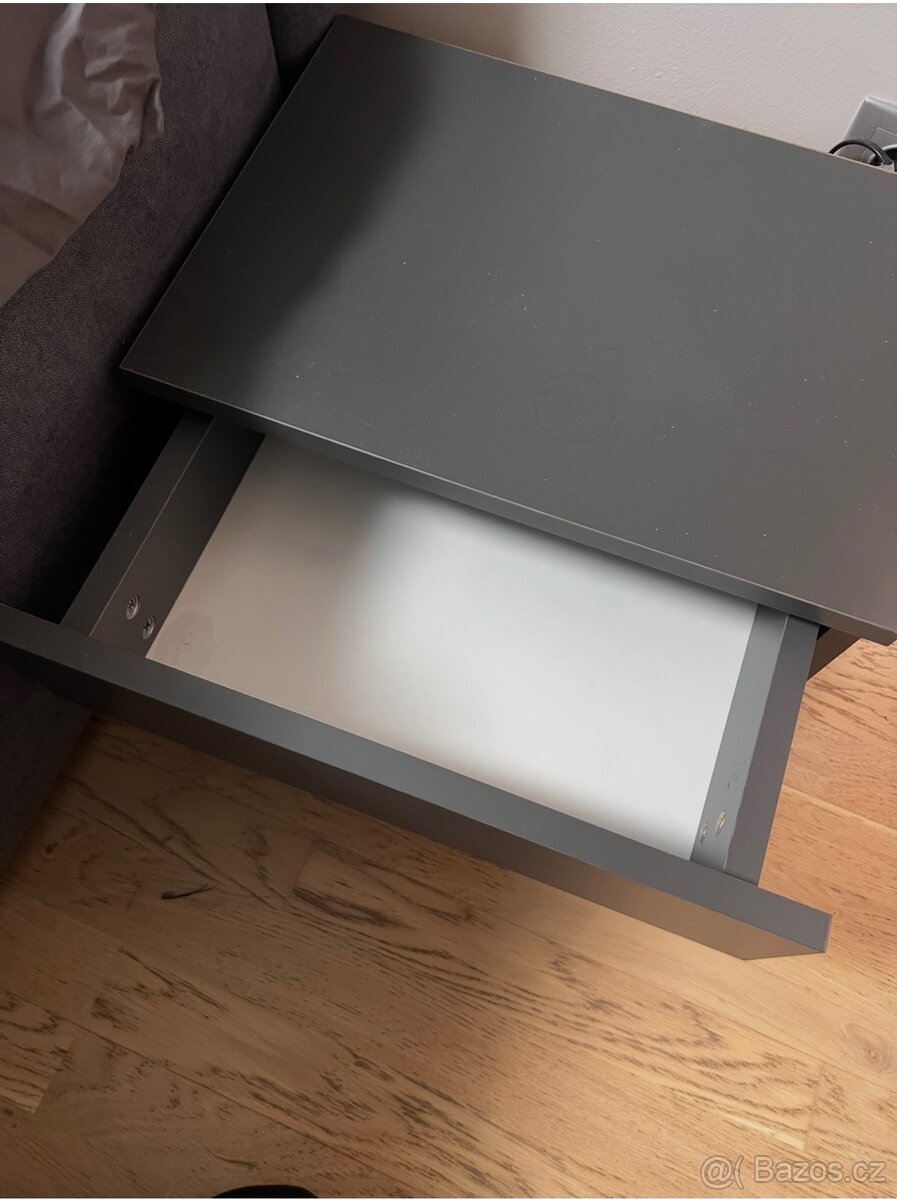 Set 2 ks nočních stolků FINO - grafit - 4