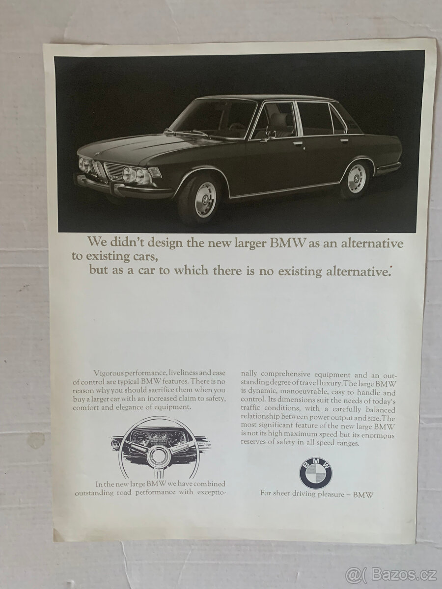 Starý prospekt BMW 1600 - 2500 - 4