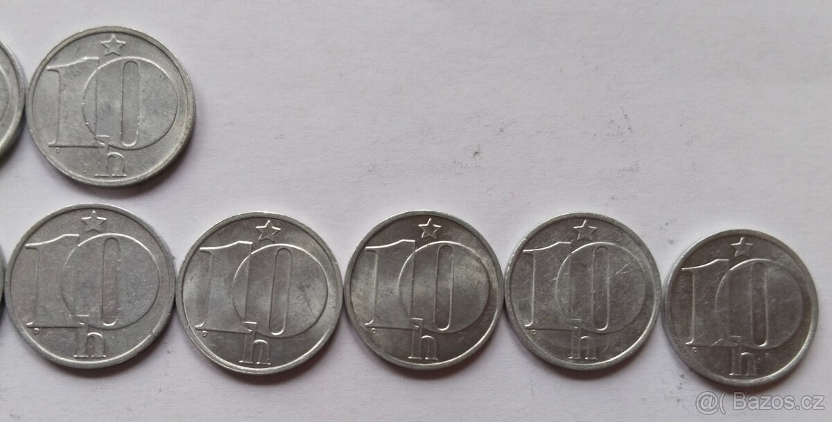 19x 10 haléřů Československo Celá sada - 4