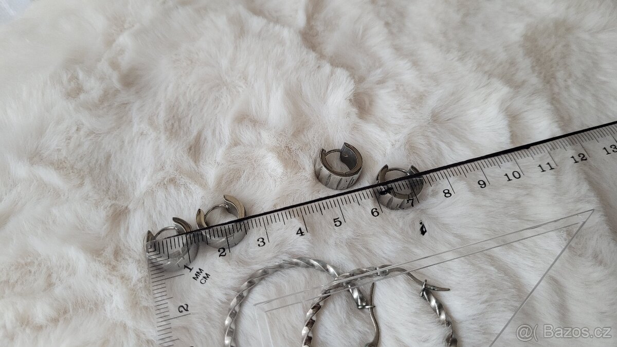 Náušnice - chirurgická ocel - 4