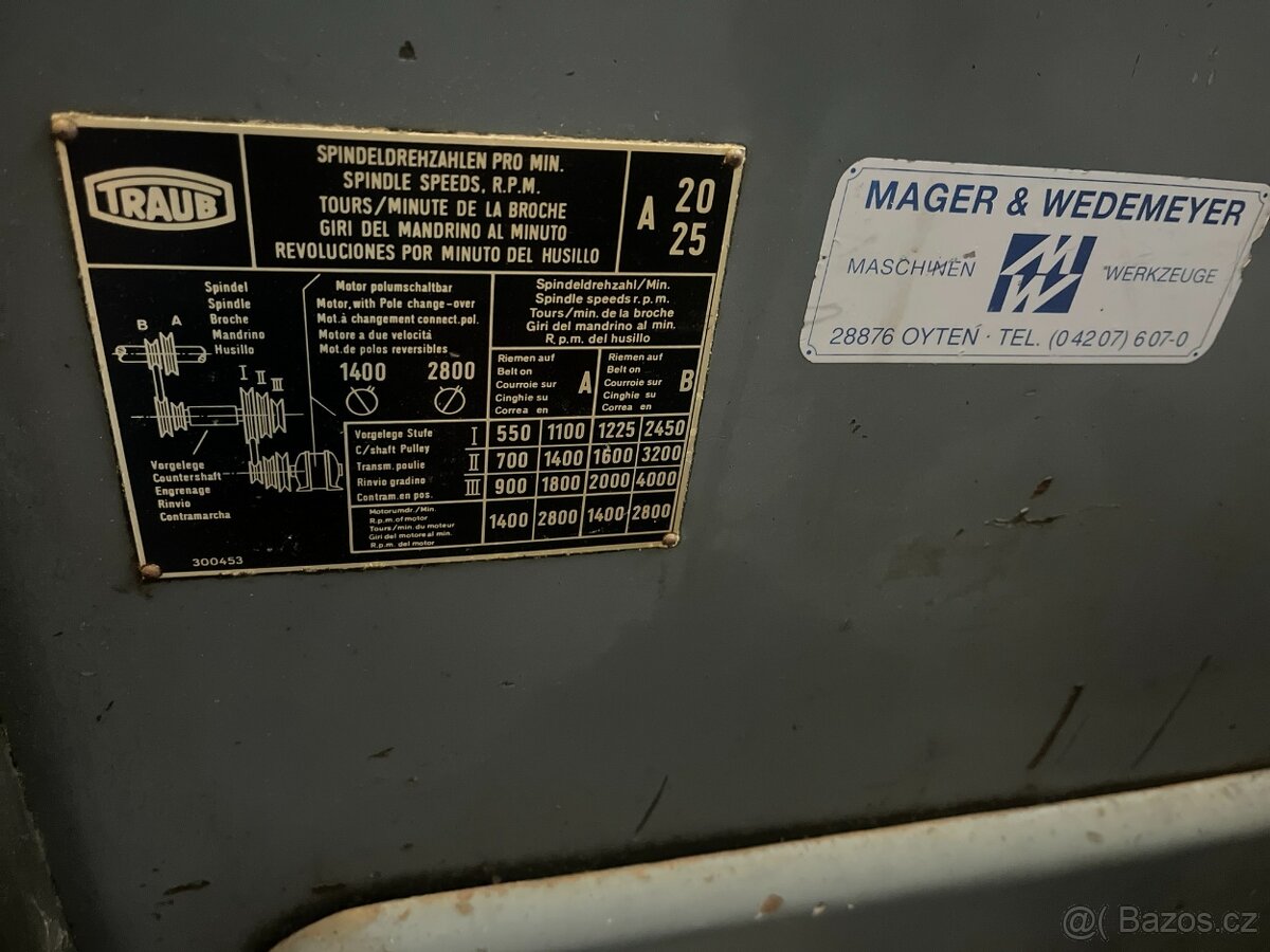 Vačkový soustružnický automat Traub A25 - 4