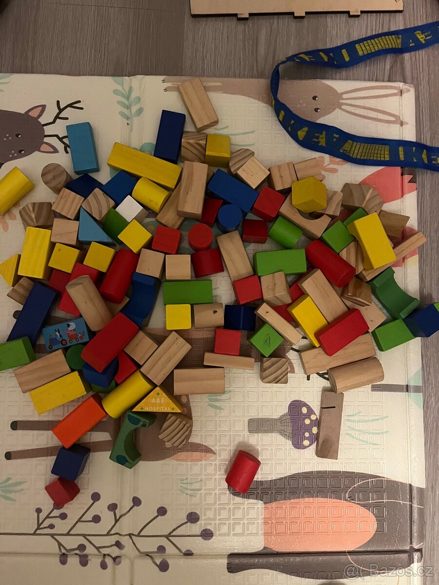 Mix dřevěné kostky - 4