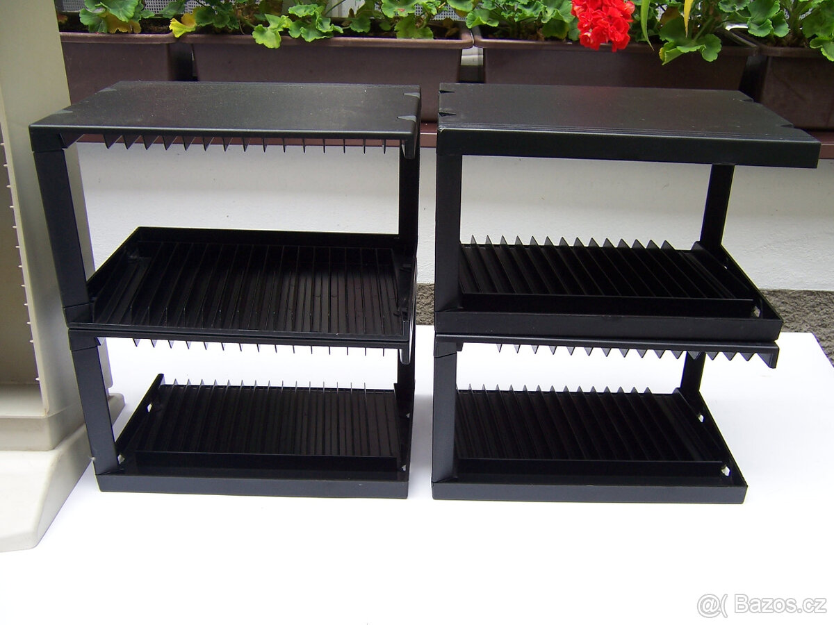 stojany na CD a DVD, retro - 4