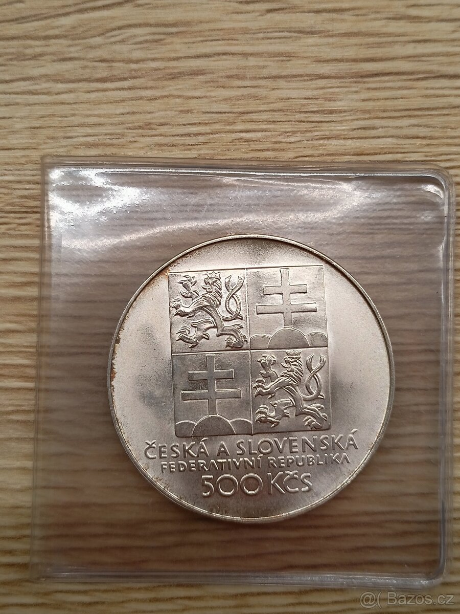 500 Kčs 1993 Československý tenis - 4