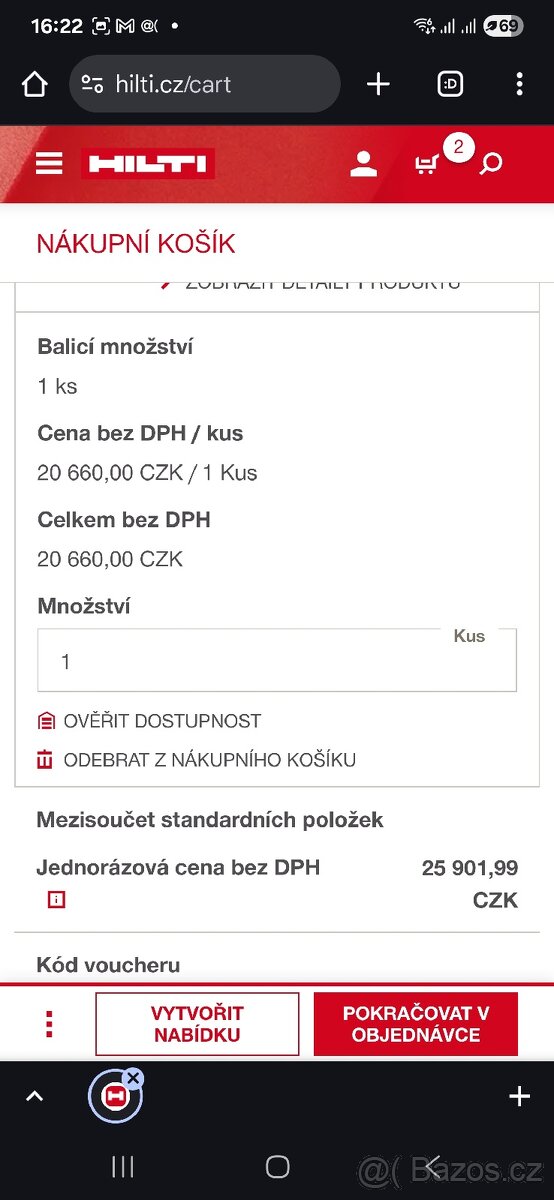 Hilti nuron Akumulátorové vrtací kladivo TE 6-22 - 4