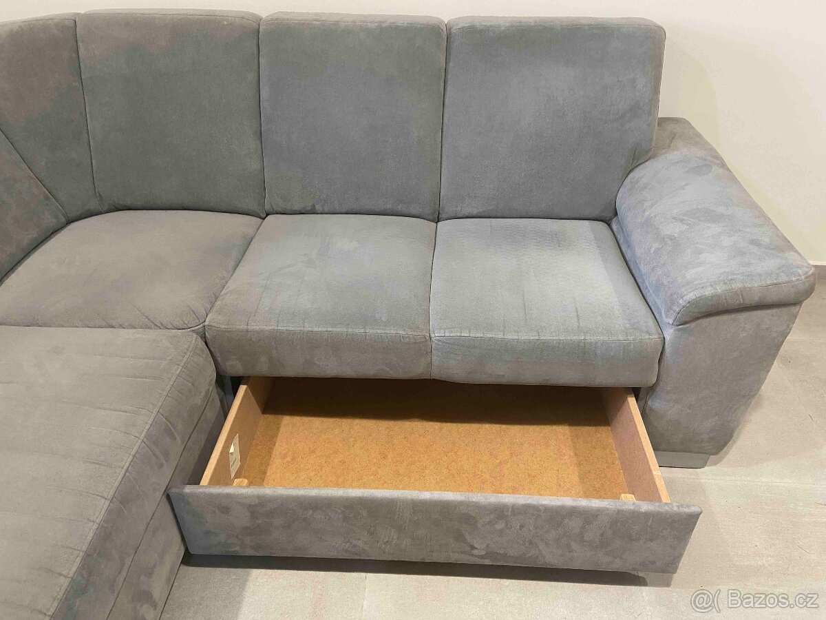 Sedací souprava šedá - pravý roh - 4