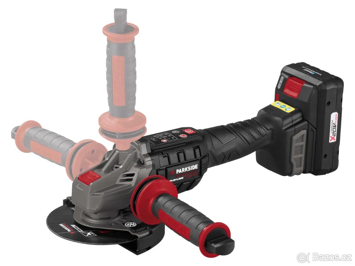 Zcela nová Parkside úhlová bruska + 4 Ah baterie + nabíječka - 4