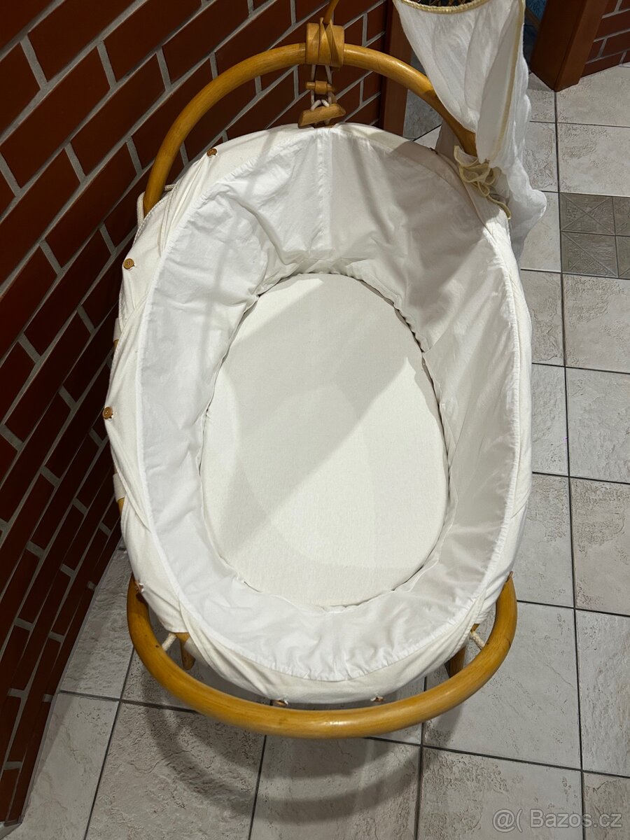Dětská ratanová kolébka Rimbau - 4