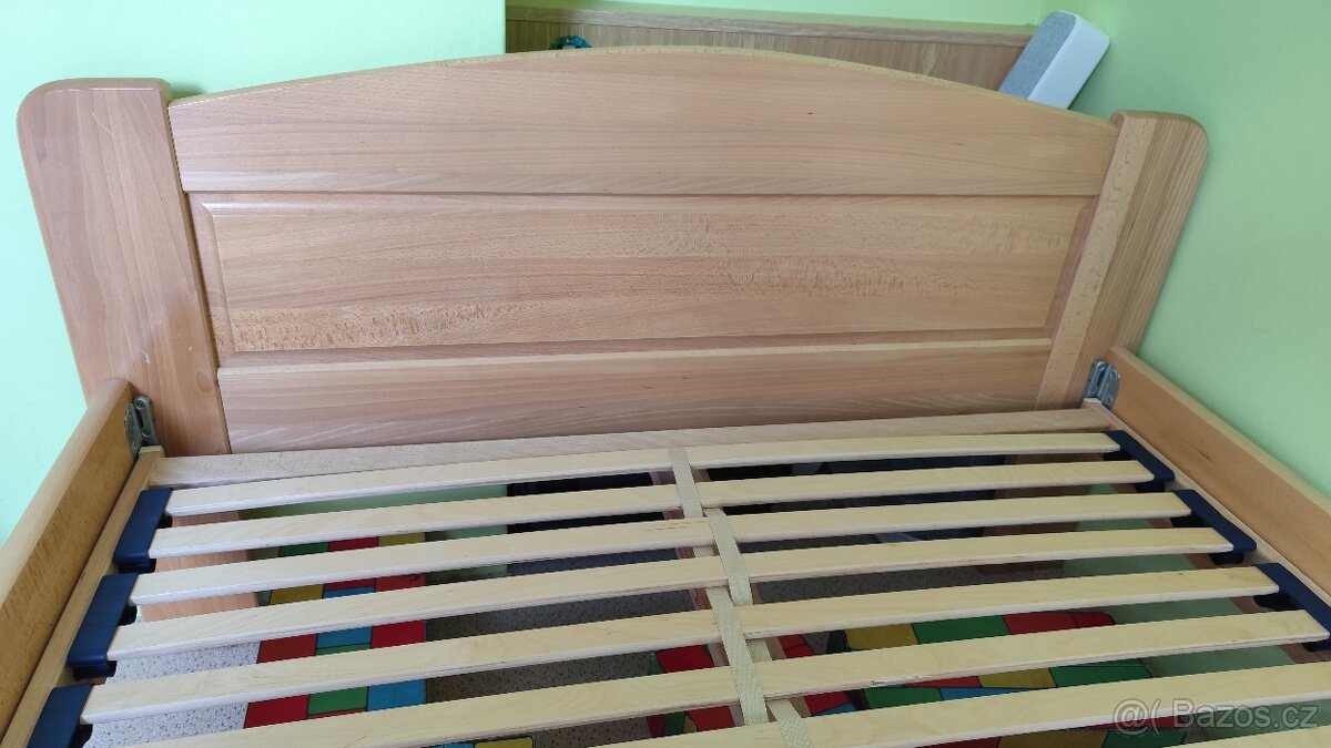 Prodlouzena drevena postel s rostem 120210cm - 4