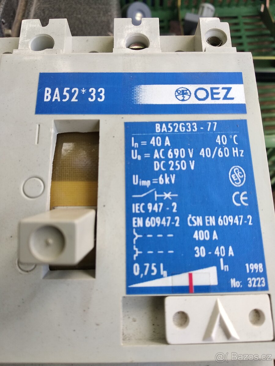 Jistič ,deon OEZ BA52-33-77 a BA52G33-77 - 4