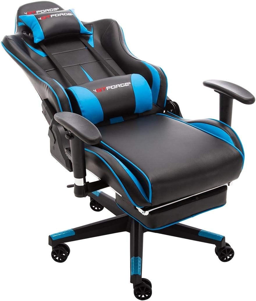 Herní židle GTforce formula RX leather blue - 4