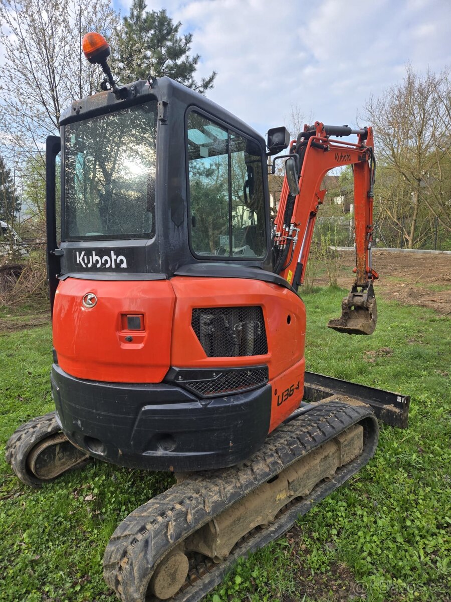 Minibagr KUBOTA U36-4 2018, klimatizace - 4