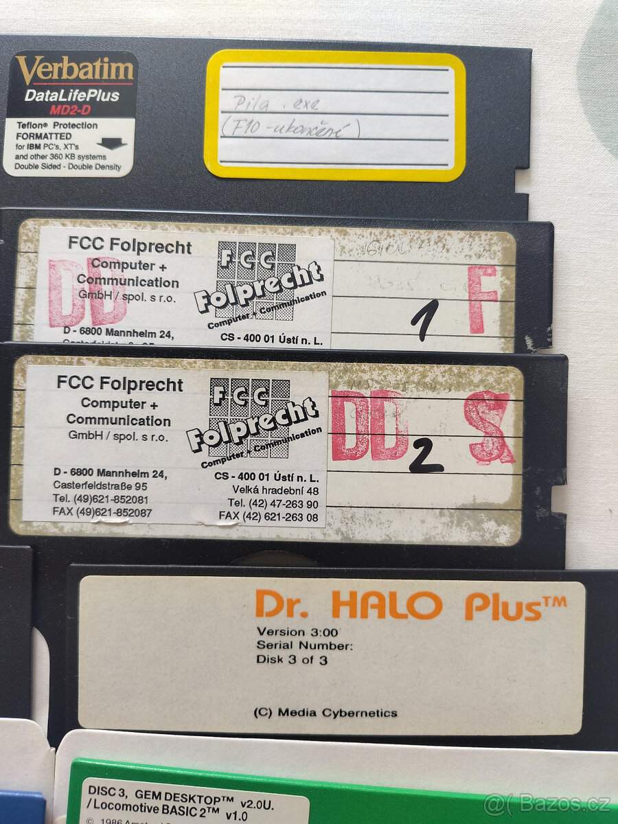 5 1/4" retro diskety - hry a software (21 ks) - 4