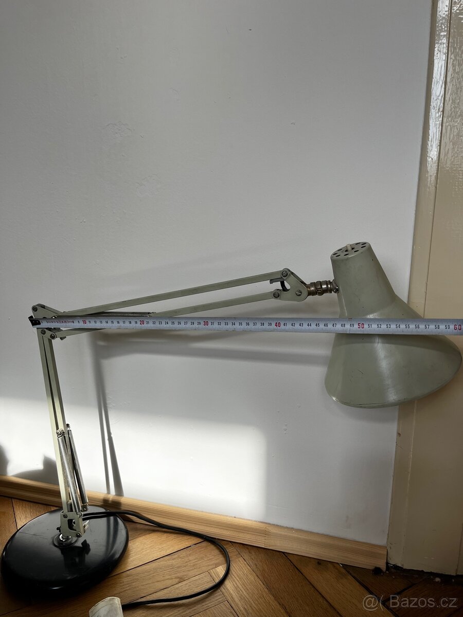 Pár retro kancelářských/rýsovacích lamp - 4