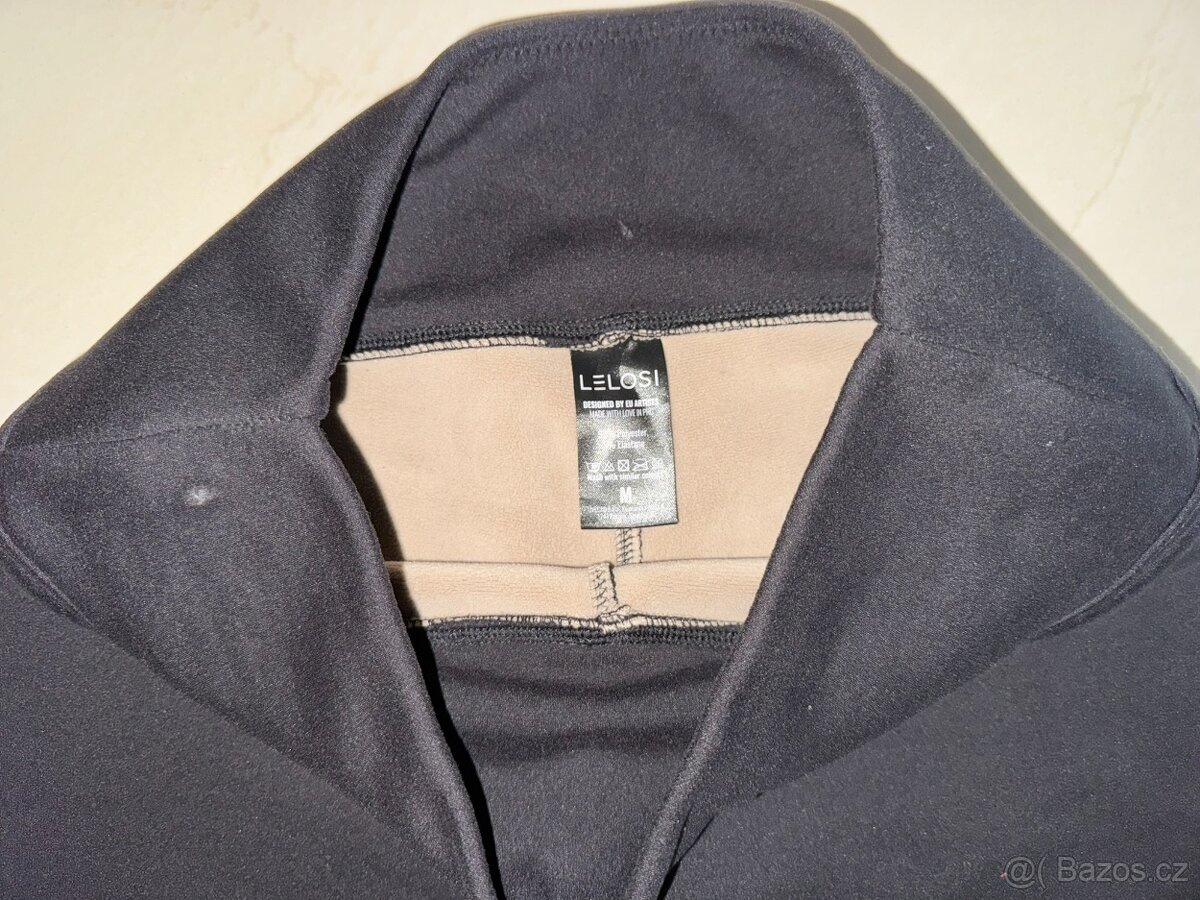 Černé zateplené LEGÍNY LELOSI vel.M - 4