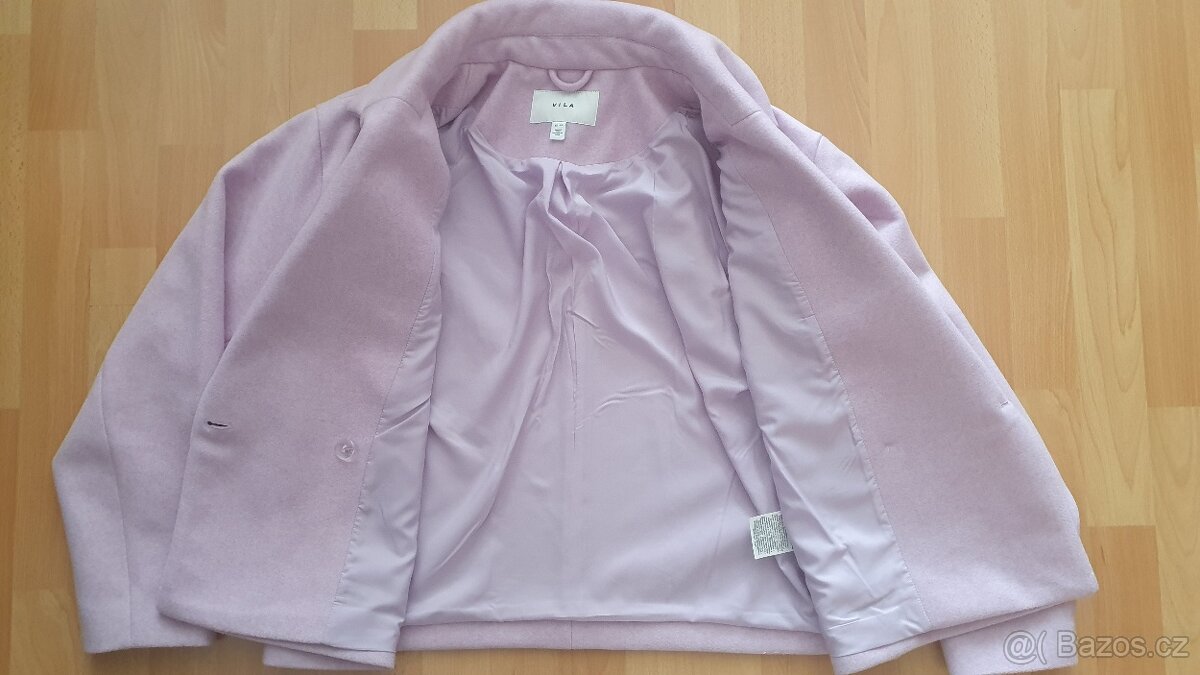 Pastelový kabátek oversize Vila - 4