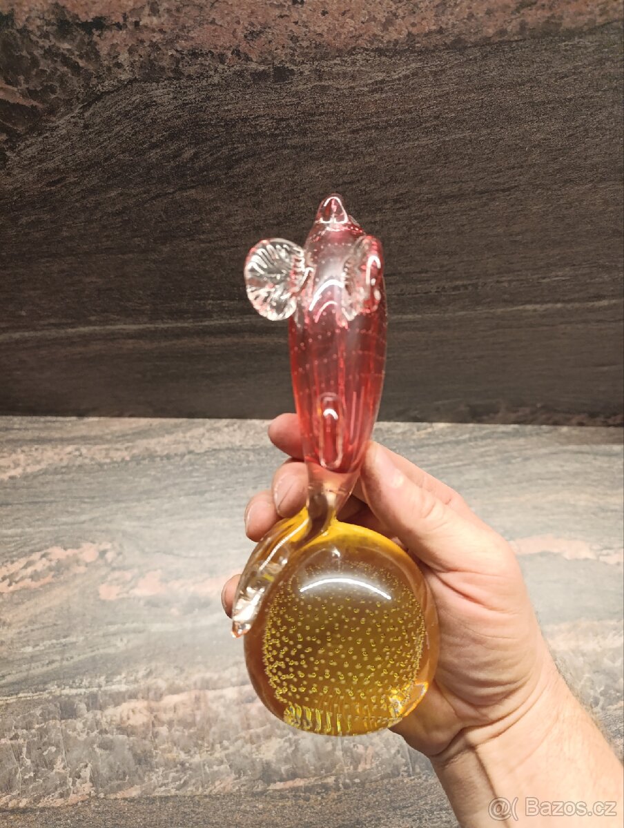 Váza hutní sklo ÚUŘ Praha sklárna Škrdlovice - 4