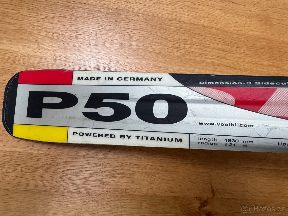 Sjezdové lyže Völkl P 50, délka 183 cm - 4