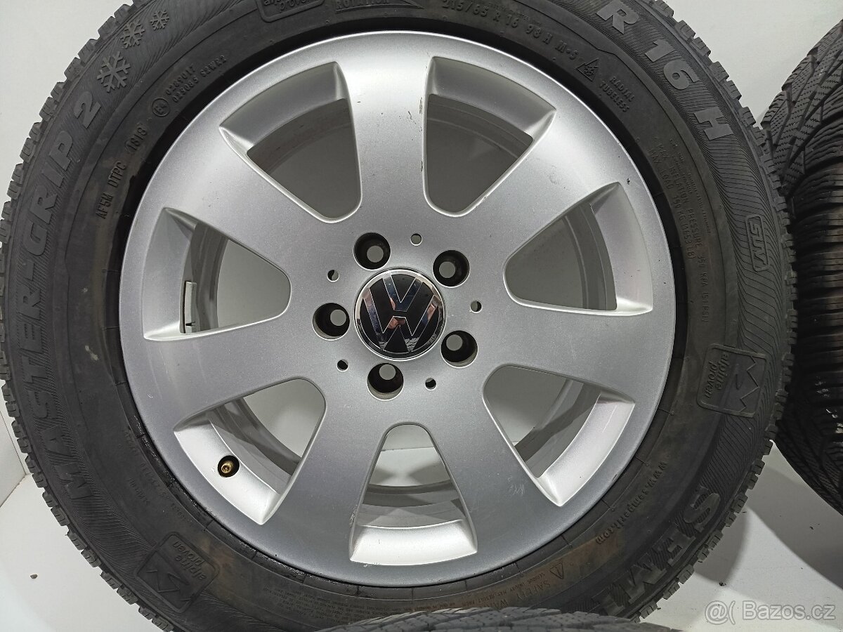 Zimní alu sada Tiguan 5x112 R16 ET33 pneu 215/65/16 Semperit - 4