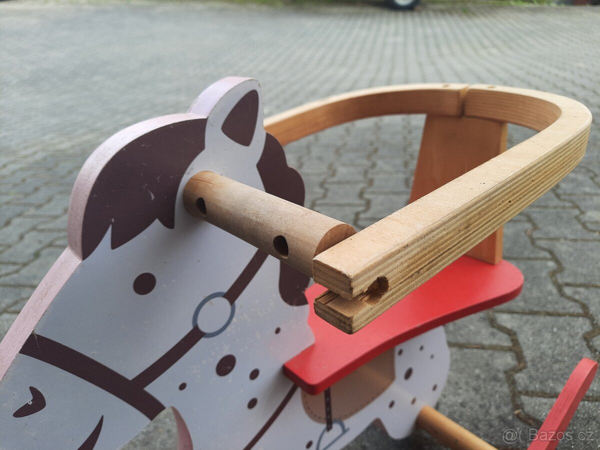Dřevěný houpací kůň/koník - 4