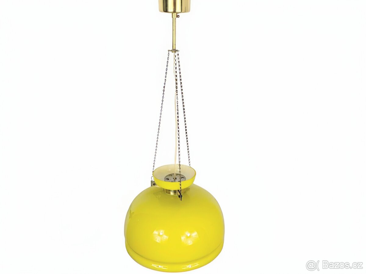 Retro skleněný lustr - 4