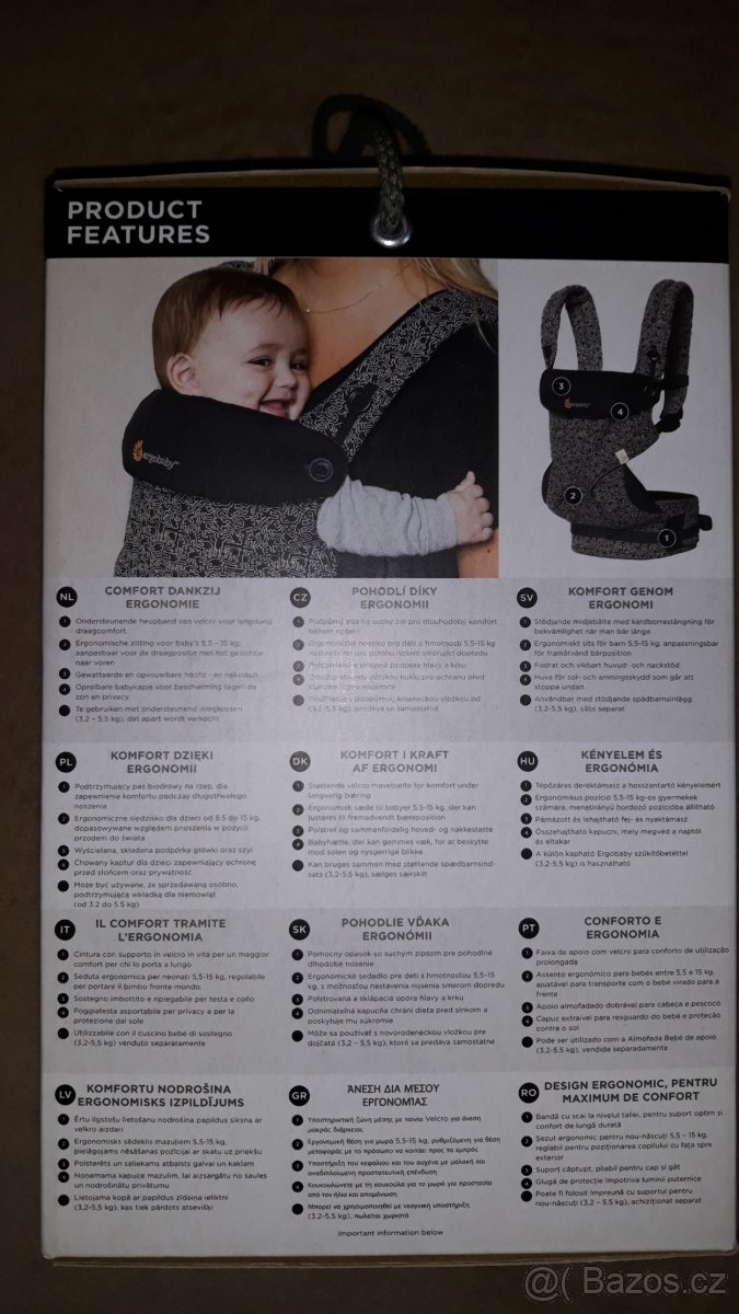 Nové nosítko Ergobaby 360 Four Position - 4