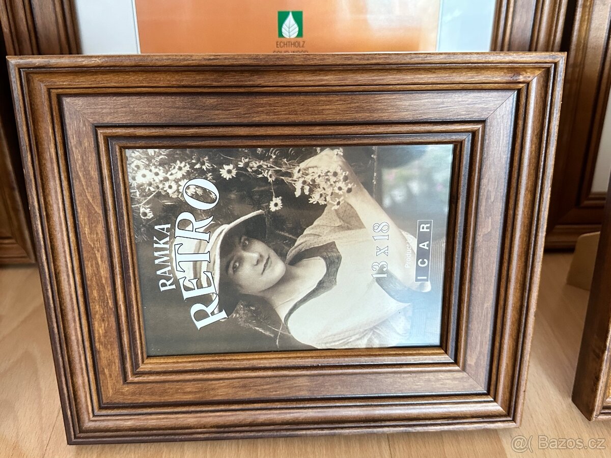 Dřevěné rámečky masiv 6 ks - 4