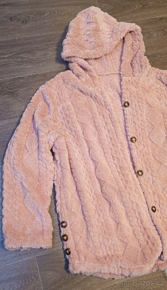 Dámská plyšová kardiganová mikina/bunda vel. XXL - 4