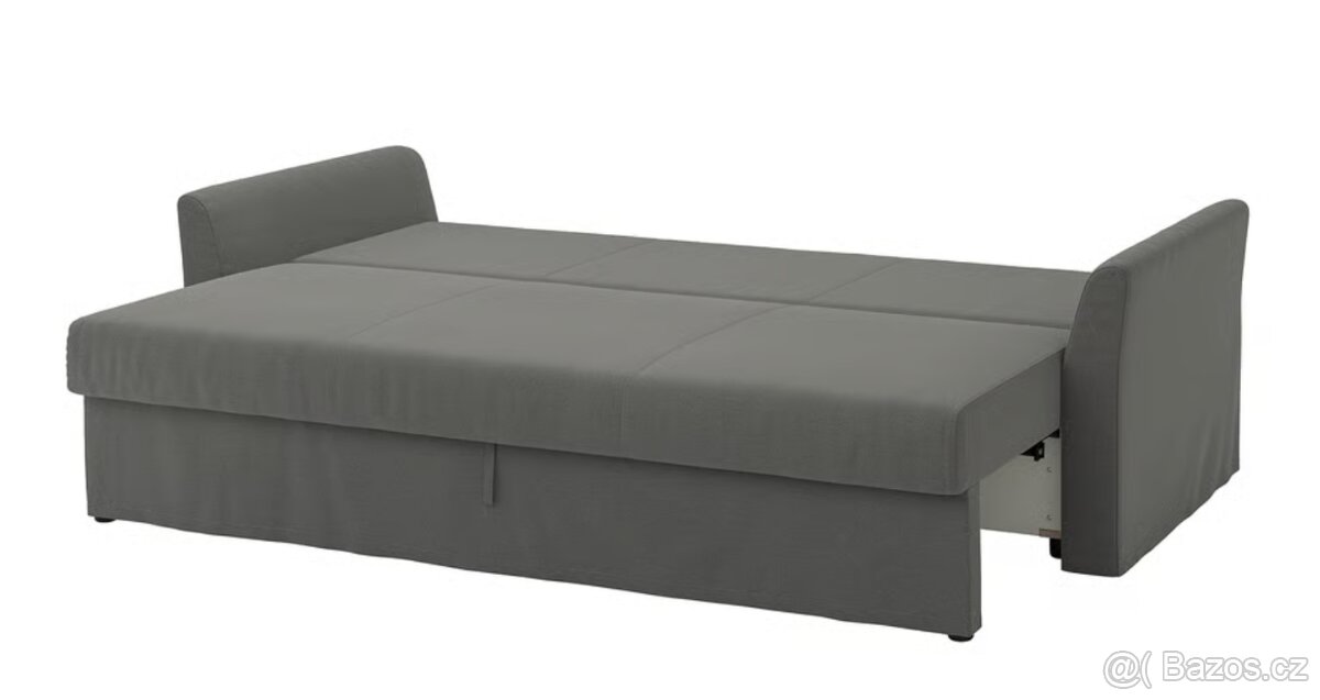 ROZKLÁDACÍ POHOVKA HOLMSUND IKEA ŠEDÁ - 4