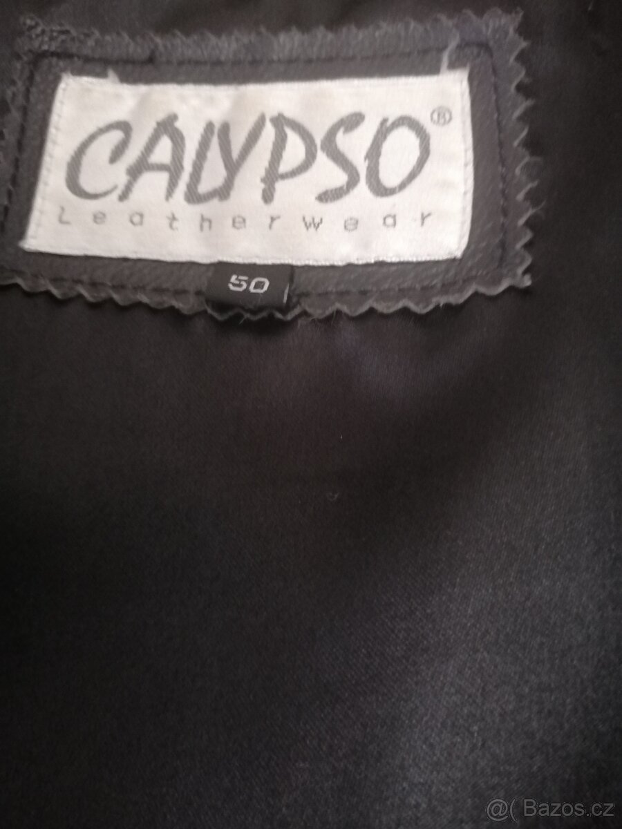 Dámská kožená bunda Calypso, vel. 50, PRSA 60 CM, BOKY 60 CM - 4