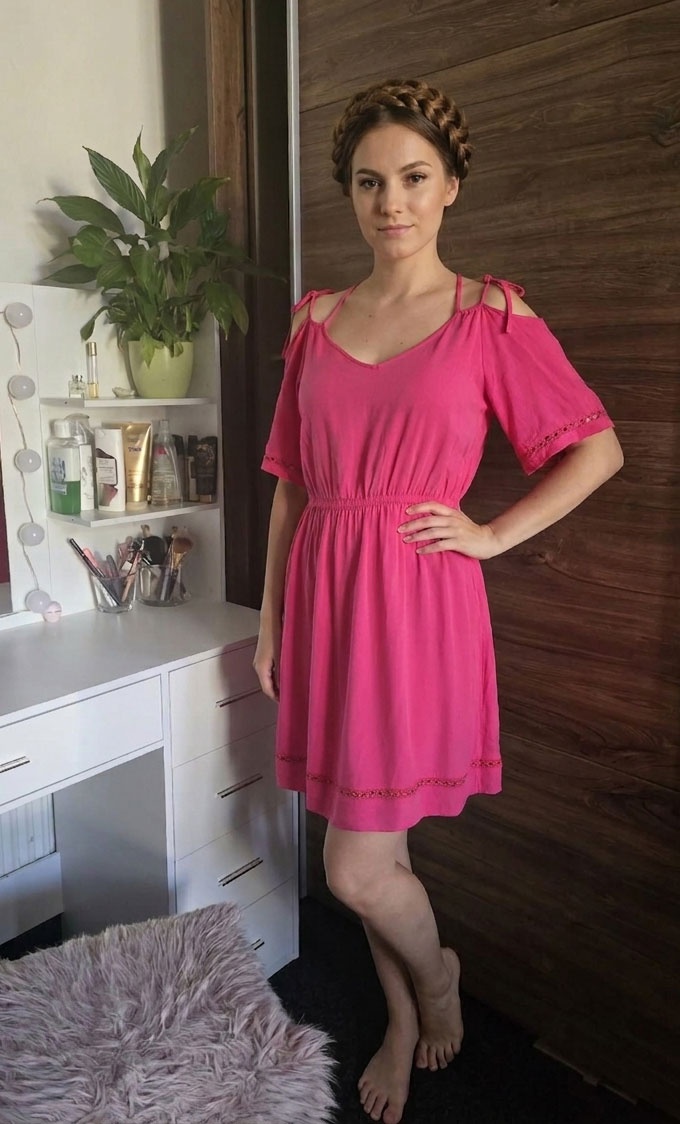 LETNÍ MALINOVÉ ŠATY - 4