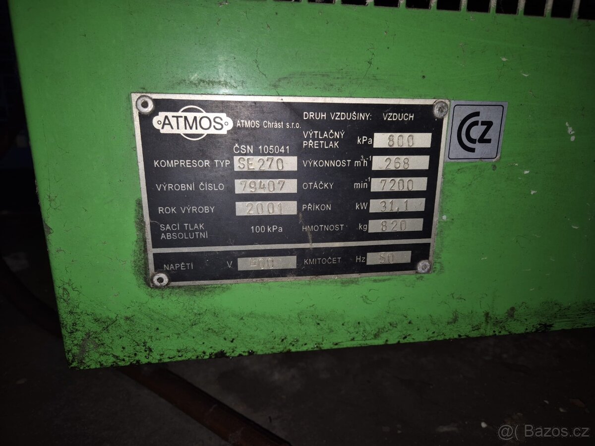 Šroubový kompresor Atmos SE 270 - 4