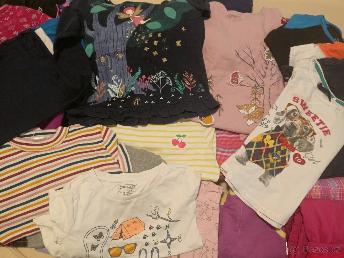 Dívčí oblečení 104-128 /70 ks- pouze jako celek :-) - 4