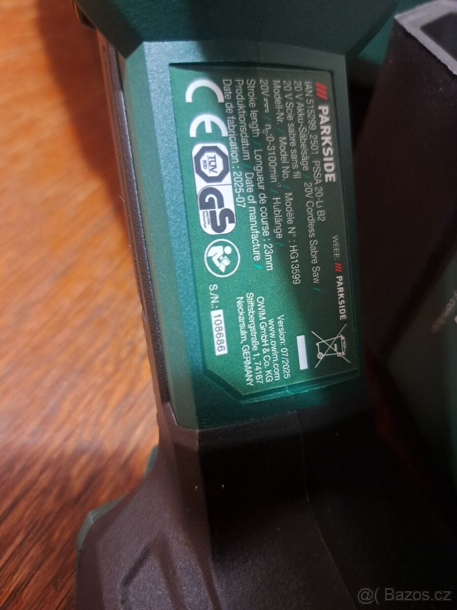 Aku pila ocaska Parkside - 4