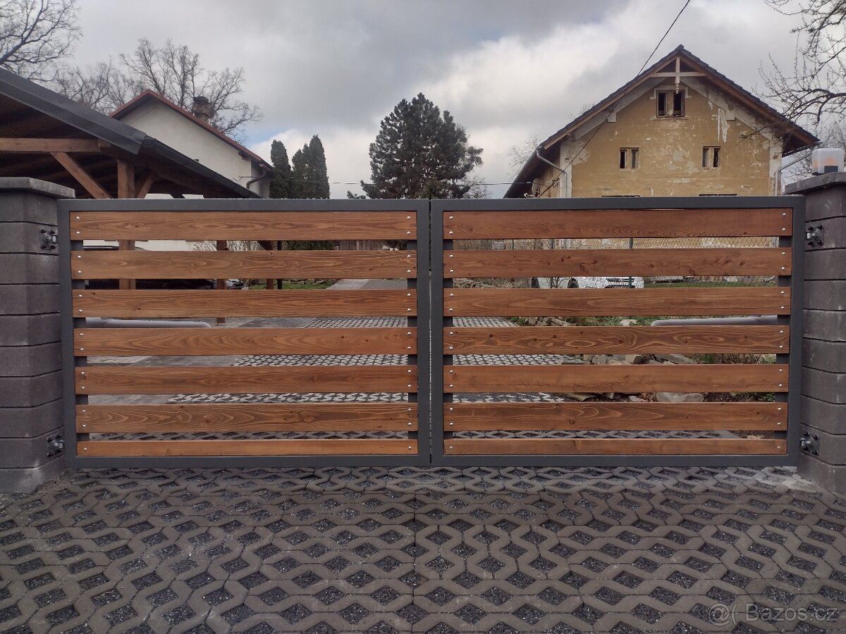 Dvoukřídla brána rám 4x1,5m - 4