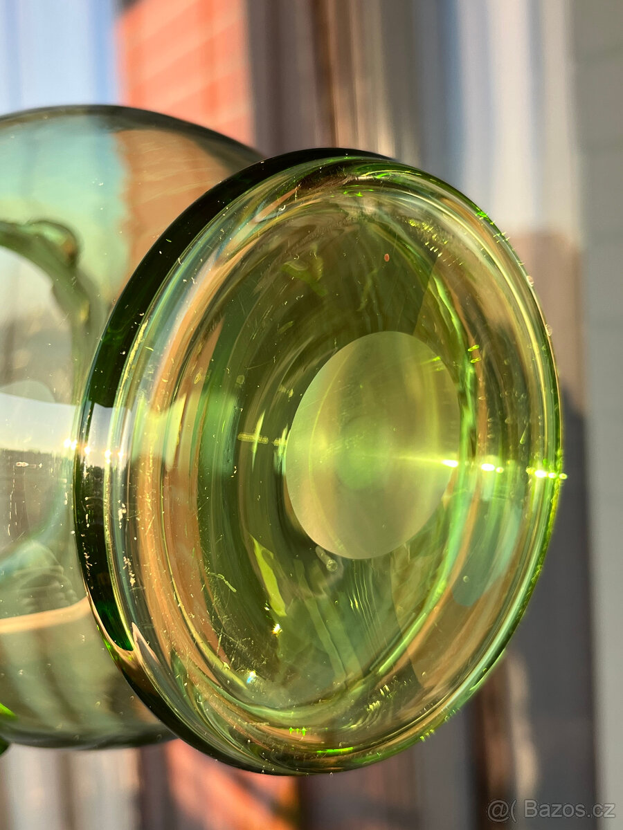 Retro džbán 1.7l, zelené sklo - 4