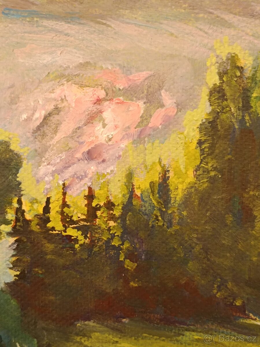 Obraz Vydra - Šumava, olejomalba 64x85 - 4
