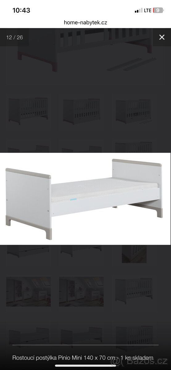 Dětská postýlka Pinio mini 140x70 - 4