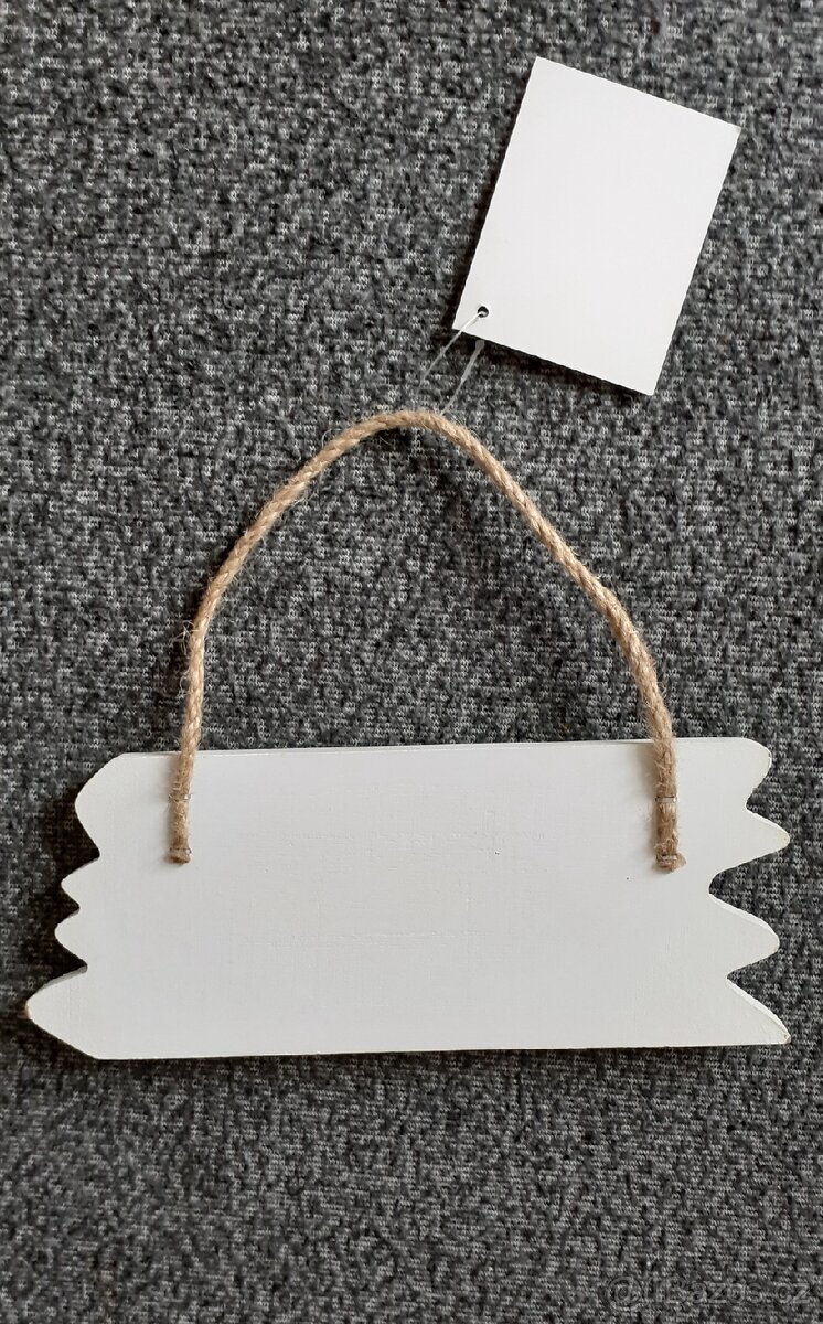 Dřevěná dekorace Welcome - 4