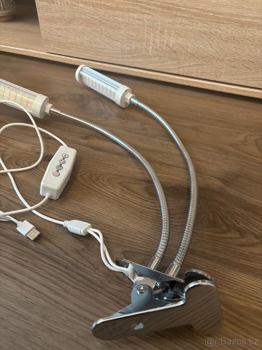 LED lampička s klipem USB - 4