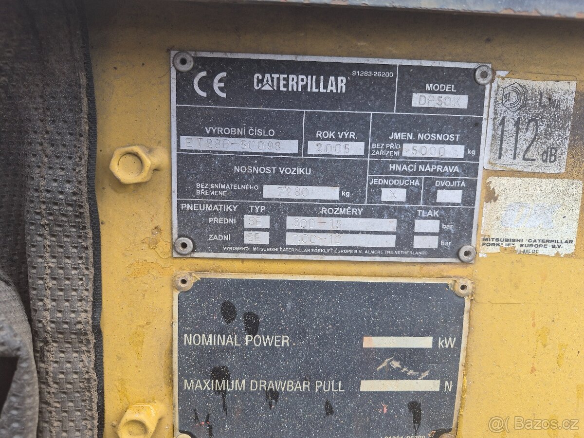VYSOKOZDVIŽNÝ VOZÍK CATERPILLAR DP 50 - 4