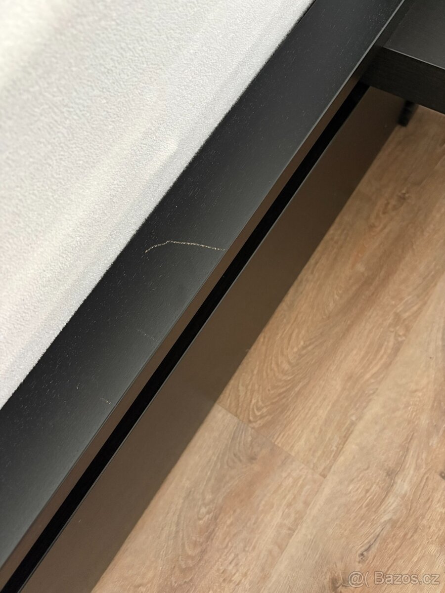 Postel Malm 140x200 + 4 kontejnery - 4