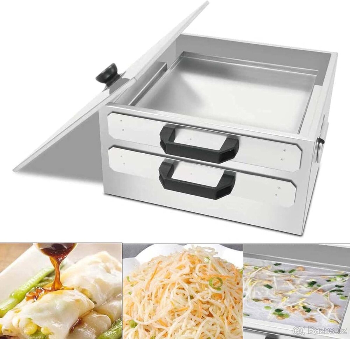 Nerezové parní zařízení k výrobě rýžových nudlí, rolek - 4