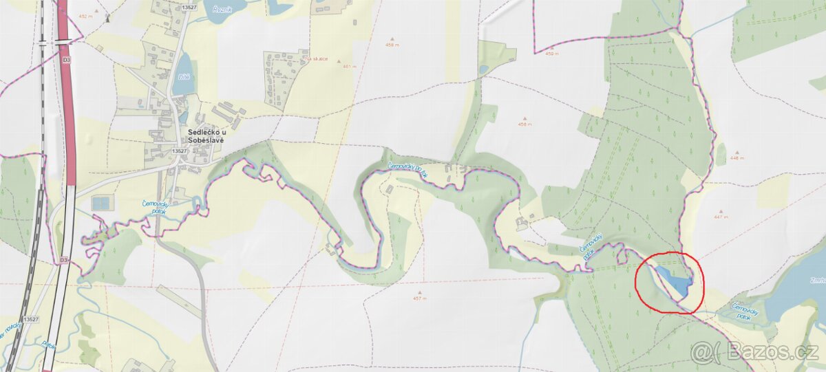 Prodám lesní pozemek v k.ú. Sedlečko u Soběslavě - 4